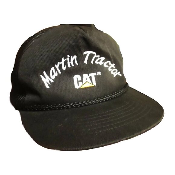 Mesh trucker Skater Cap  NEW True Vtg 90s CATERPILLAR CAT TRACTOR EMBROIDER OSFA - Picture 2 of 4